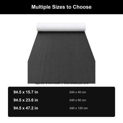 FOCEAN Dark Grey Black Brushed EVA Boat Flooring — gallery-6