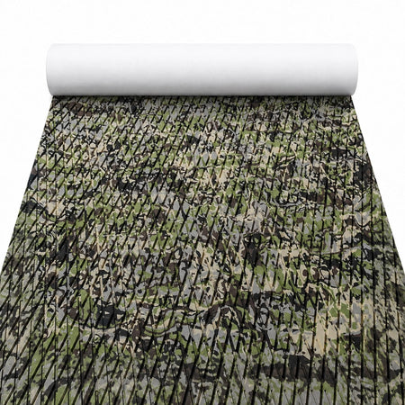 FOCEAN Army Camo Small Diamond EVA Boat Flooring — product color and surface view