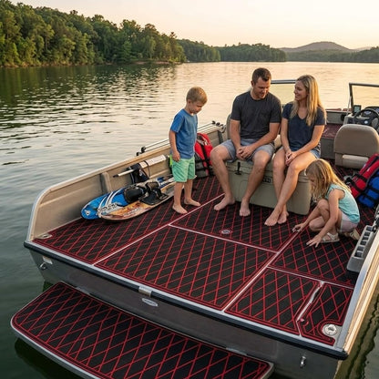 focean-diamond-black-red — family boat scene; FOCEAN Amazon original scene, 2000 × 2000