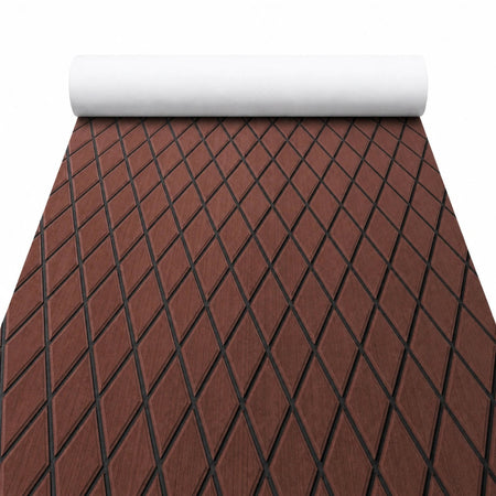 FOCEAN Dark Brown Black Diamond EVA Boat Flooring — product color and surface view