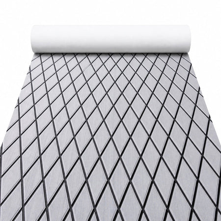 FOCEAN Grey Black Diamond EVA Boat Flooring — product color and surface view