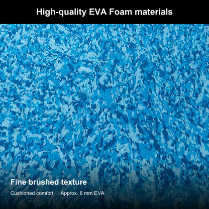 Ocean camo brushed EVA flooring — product view