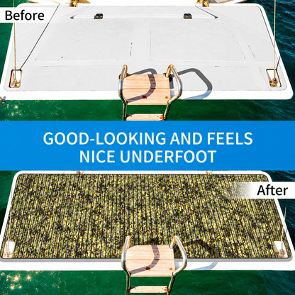 FOCEAN Camo Grooved Army EVA foam boat flooring