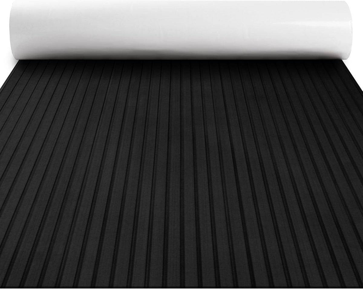 Black Grooved EVA Boat Flooring — original FOCEAN product image 1