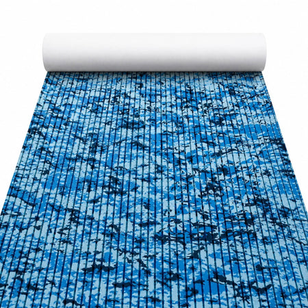 FOCEAN Ocean Camo Grooved EVA Boat Flooring — product color and surface view
