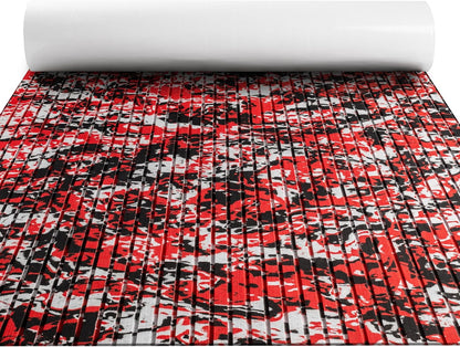 Speed Red Grooved EVA Boat Flooring — original FOCEAN product image 1