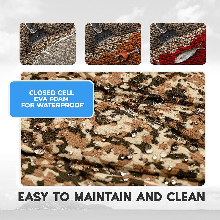 FOCEAN Diamond-Camo Brown boat flooring – image 5