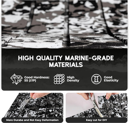 FOCEAN Stripe-Camo White&Black boat flooring – image 3