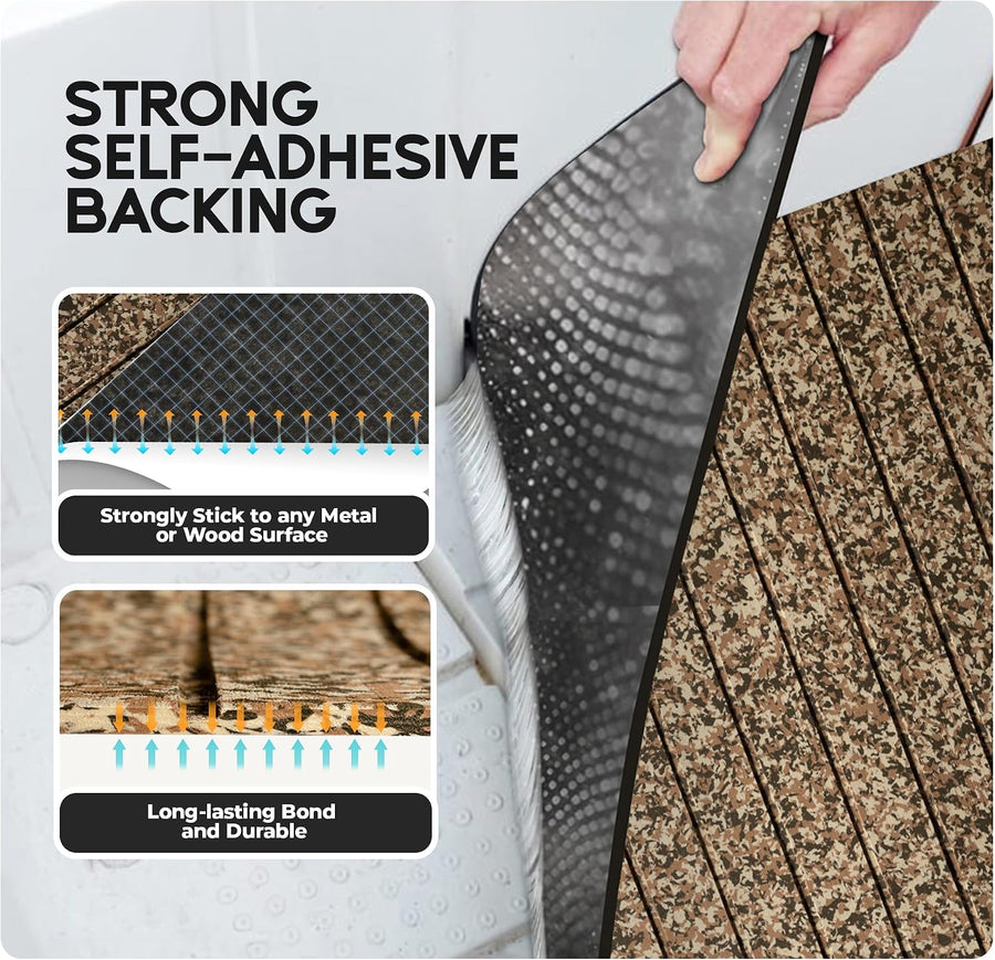 FOCEAN Stripe-Camo Brown boat flooring – image 3