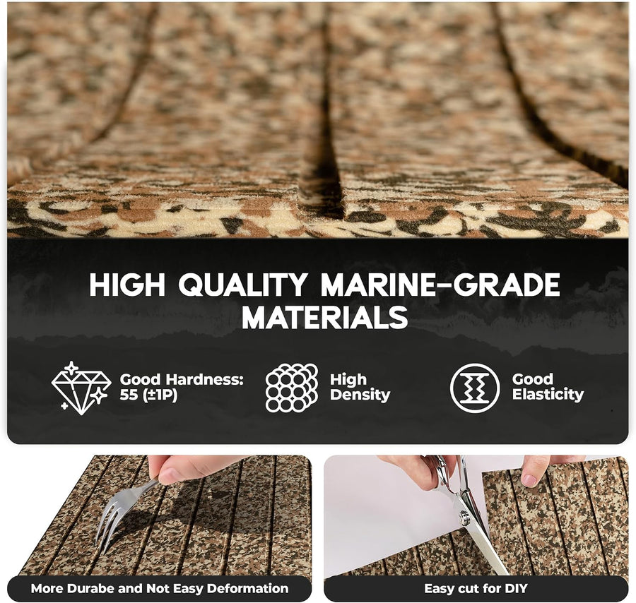FOCEAN Stripe-Camo Brown boat flooring – image 4