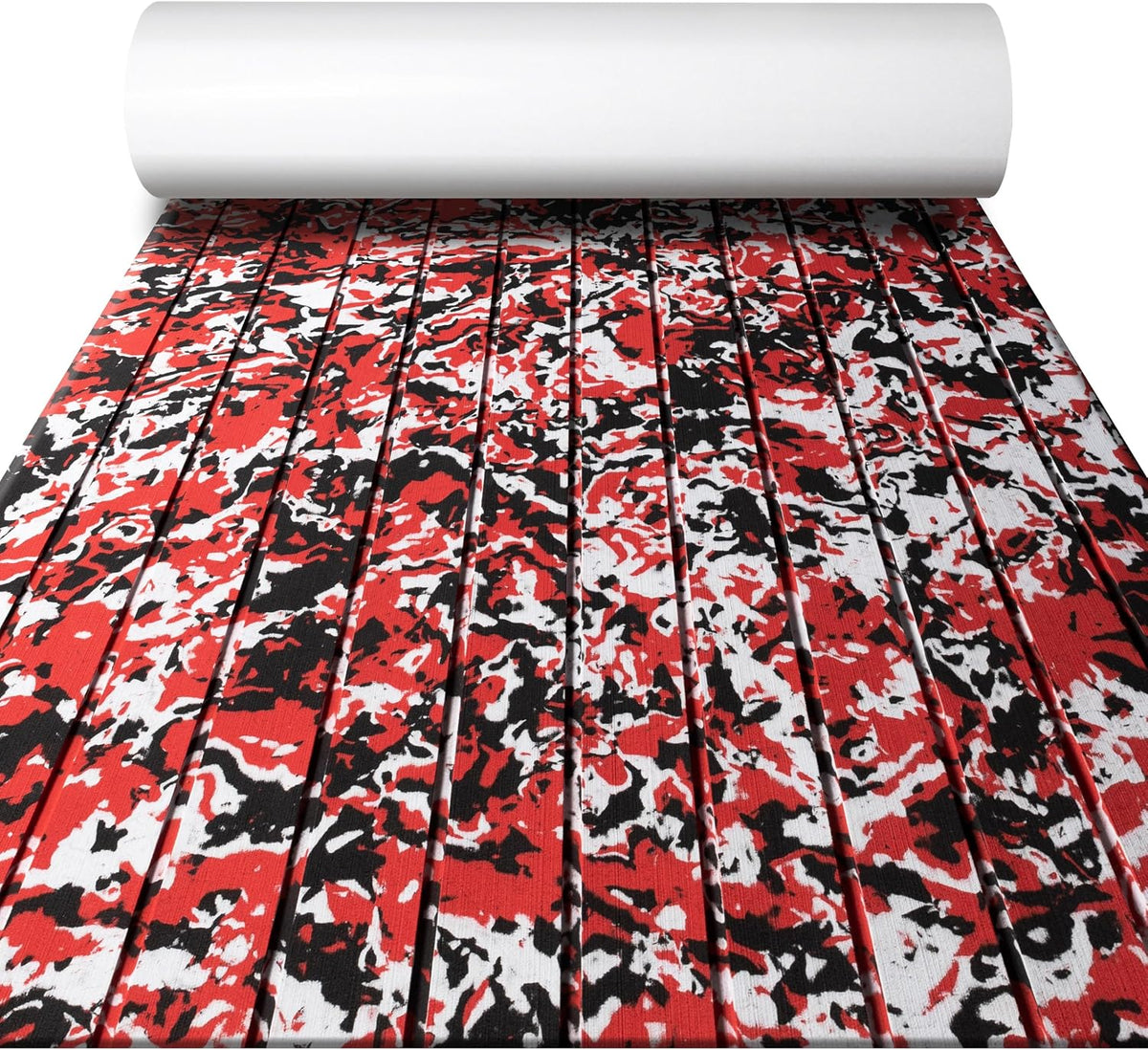 FOCEAN Stripe-Camo Red boat flooring – image 1