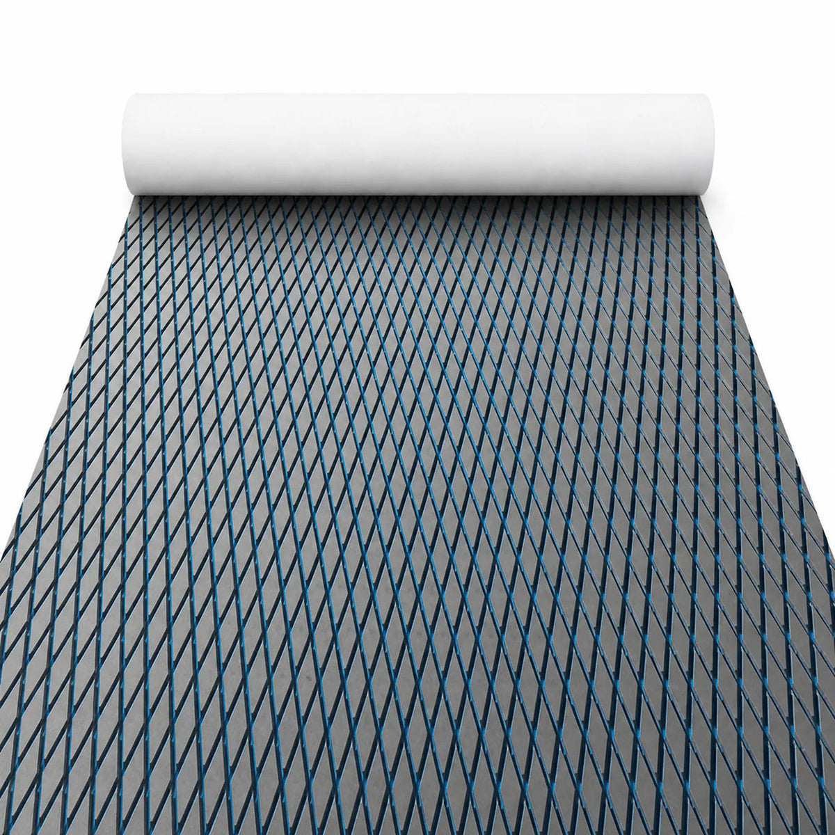 FOCEAN Dark Grey Blue Small Diamond EVA Boat Flooring — gallery-1
