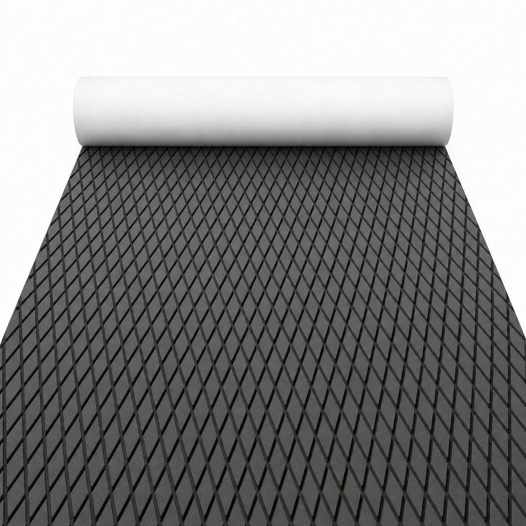 FOCEAN Dark Grey Small Diamond EVA Boat Flooring — gallery-1