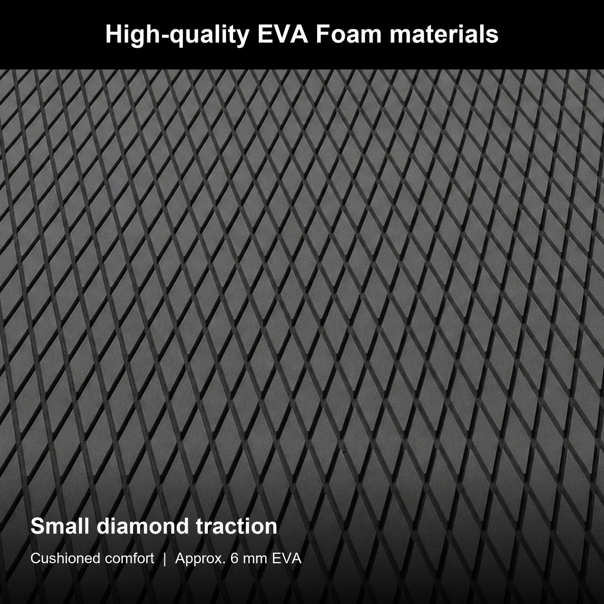 FOCEAN Dark Grey Small Diamond EVA Boat Flooring — gallery-2