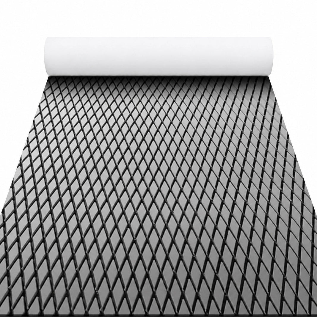 FOCEAN Grey Black Small Diamond EVA Boat Flooring — gallery-1