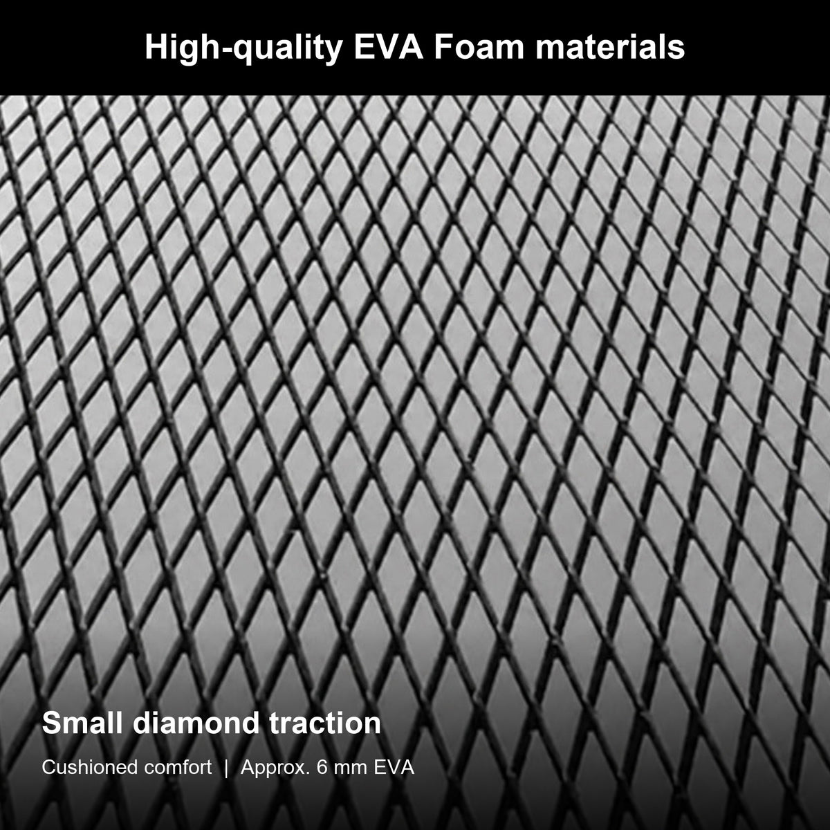 FOCEAN Grey Black Small Diamond EVA Boat Flooring — gallery-2