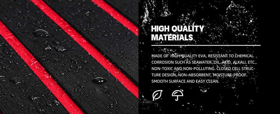FOCEAN stripe black red — material