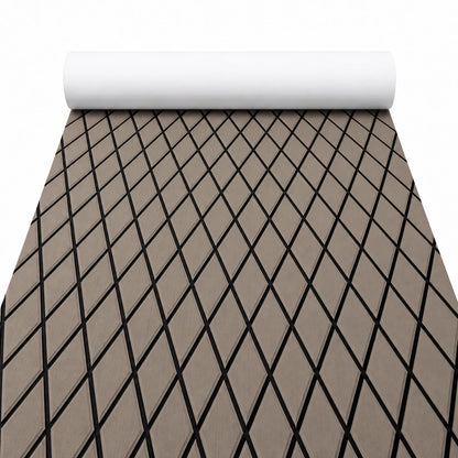 FOCEAN Terra Black Diamond EVA Boat Flooring — matched white-background product image