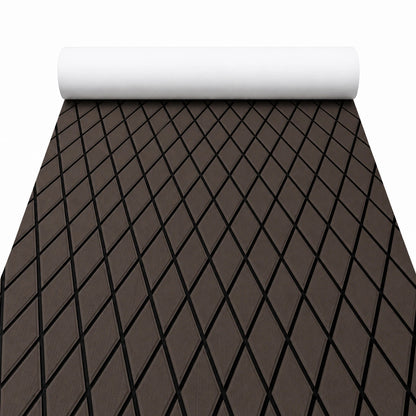 FOCEAN Chocolate Black Diamond EVA Boat Flooring — matched white-background product image