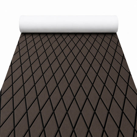FOCEAN Chocolate Black Diamond EVA Boat Flooring — matched white-background product image